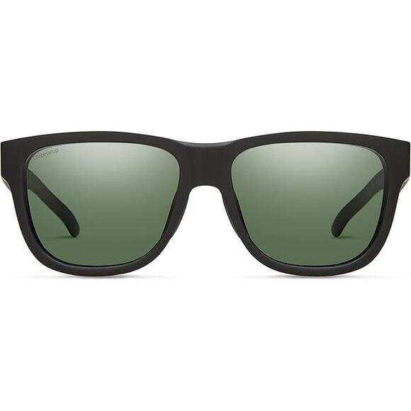 NWT SMITH Unisex Lowdown Slim 2 Sunglasses Matte Black Grey Green ChromaPop OS - Picture 2 of 3